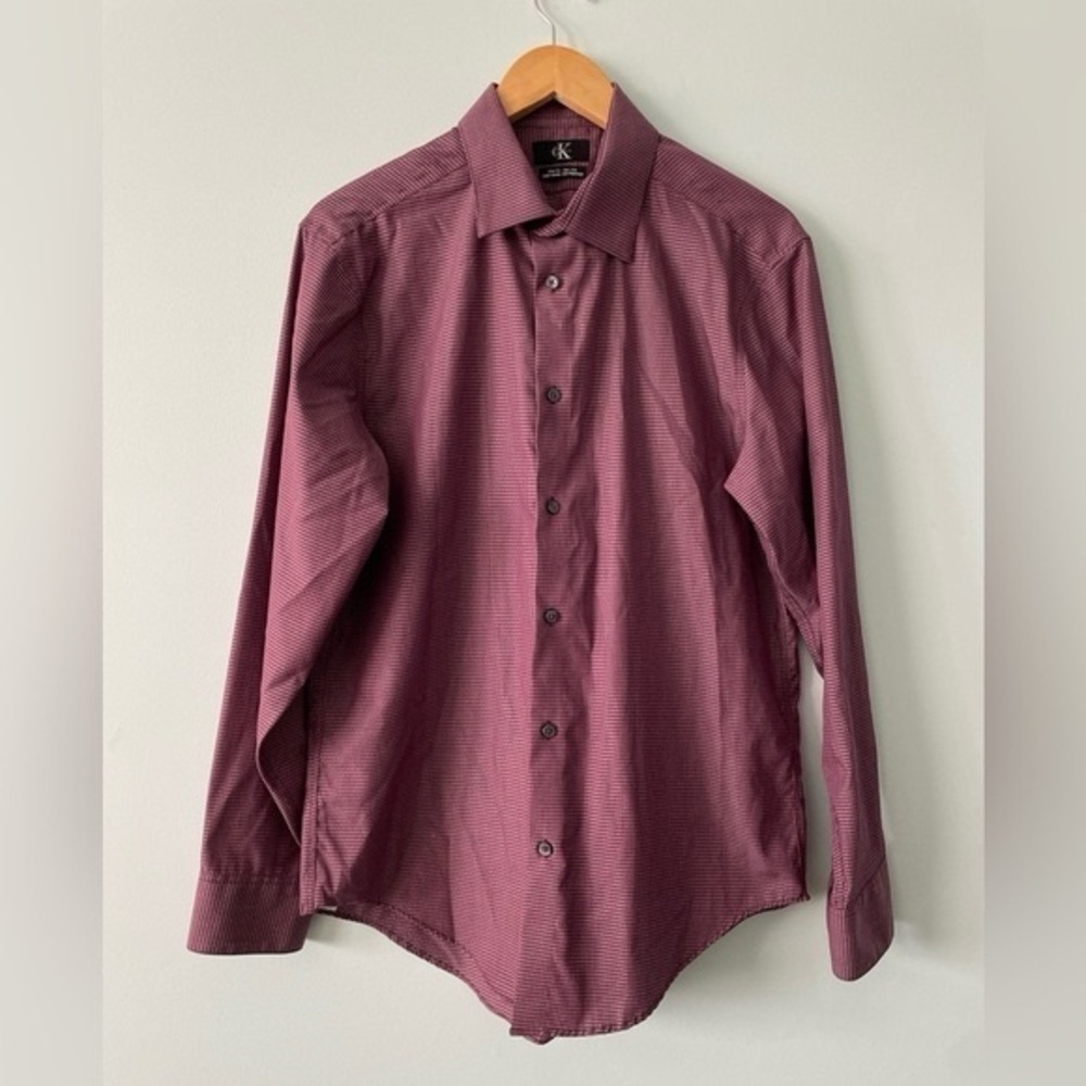 CALVIN Klein Men's Dress Shirt Large